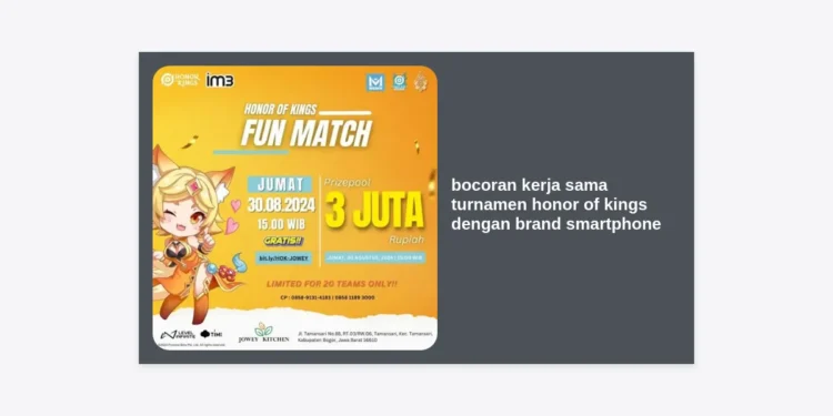 Bocoran Kerja Sama Turnamen Honor of Kings dengan Brand Smartphone: Siapa Partner Resminya?