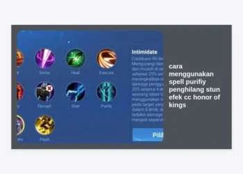 Cara Menggunakan Spell Purify Penghilang Stun Efek CC Honor of Kings Secara Pro