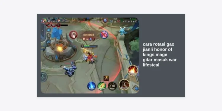 Cara Rotasi Gao Jianli Honor of Kings: Panduan Mage Gitar Masuk War dan Build Lifesteal Terbaik