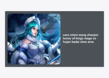 Cara Rotasi Wang Zhaojun Honor of Kings: Panduan Mage Es Hujan Badai Slow Area Terbaik