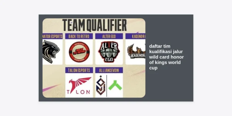 Daftar Tim Kualifikasi Jalur Wild Card Honor of Kings World Cup 2024 & Panduan Lengkapnya