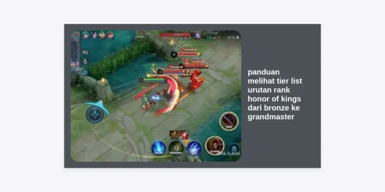 Panduan Melihat Tier List Urutan Rank Honor of Kings dari Bronze ke Grandmaster Terlengkap 2024