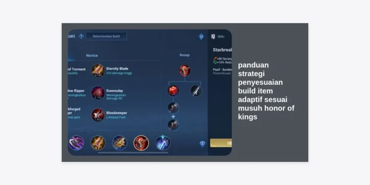 Panduan Strategi Penyesuaian Build Item Adaptif Sesuai Musuh Honor of Kings: Kunci Kemenangan Ranked