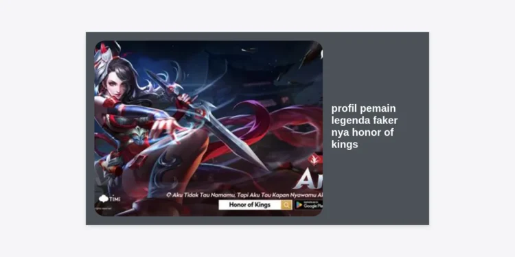 Profil Pemain Legenda Faker nya Honor of Kings: Mengenal Sang GOAT Fly yang Mendominasi KPL