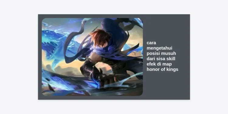 Rahasia Pro Player: Cara Mengetahui Posisi Musuh dari Sisa Skill Efek di Map Honor of Kings